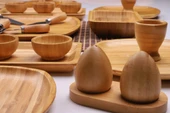 Atbyhome Leafy 6 Kişilik 34 Parça Doğal Bambu Kahvaltı Takımı – Kahvaltı Seti Sunum Seti - 5