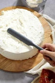Silicolife Pasta Sıvama Spatulası, Silikon Çikolata Krema Reçel Sıyırma Sıvama Bıçağı Spatulası 25cm Antrasit - 3
