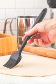 Silicolife Yumurta Fırçası, Isıya Dayanıklı Yanmaz Yapışmaz Tek Parça Silikon Fırça 21cm Antrasit - 3