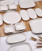 Atbyhome Dew 6 Kişilik 25 Parça Seramik Kahvaltı Takımı – Kahvaltı Seti Sunum Seti - 2