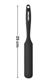 Silicolife Pasta Sıvama Spatulası, Silikon Çikolata Krema Reçel Sıyırma Sıvama Bıçağı Spatulası 25cm Siyah - 2