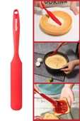 Silicolife Pasta Sıvama Spatulası, Silikon Çikolata Krema Reçel Sıyırma Sıvama Bıçağı Spatulası 25cm Kırmızı - 1
