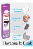 Kalem Ucu 120 li 0.5 mm 2B 3 Paket Çoklu Versatil Kalem Uç Mekanik Uçlu Otomatik Kurşun Mikro Kalem Ucu 60 mm Yumuşak - 3