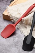 Silicolife Kaşık Spatula, Isıya Dayanıklı Yanmaz Yapışmaz Tek Parça Silikon Kaşık Spatula 27cm Kırmızı - 3