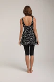 Chelly Kadın Desenli Taytlı Elbise Mayo S 5720 - 5725 Siyah - 8