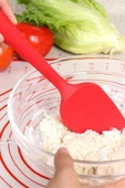 Silicolife Kaşık Spatula, Isıya Dayanıklı Yanmaz Yapışmaz Tek Parça Silikon Kaşık Spatula 27cm Kırmızı - 5