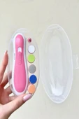 Dönerli Tırnak Düzeltici Pembe Yenidoğan /Bebek/Çocuk/Yetişkin Pilli Tırnak Kesme Törpüleme Makinası - 1