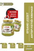 2'li Set Kahvaltılık Sürülebilir Katkısız 340gr Leblebi Kreması + Antep Fıstığı Kreması 320gr - 2