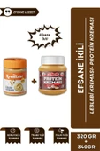 2'li Set Kahvaltılık Sürülebilir Katkısız 340gr Leblebi Kreması + Protein Kreması 320gr thumbnail 1
