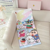 390 GSM Flanel Çizgili Küçük Banyo Havlusu - Kuzu 75x35cm - 10