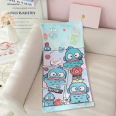 390 GSM Flanel Çizgili Küçük Banyo Havlusu - Kuzu 75x35cm - 7