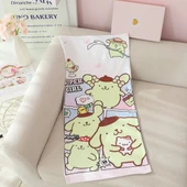 390 GSM Flanel Çizgili Küçük Banyo Havlusu - Kuzu 75x35cm - 9