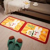 Yeni Yıl Temalı Paspas - Hao Shi Fasheng Desenli 40x60cm thumbnail 10