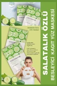 QNİAY Salatalık Özlü Nemlendirici Yüz Bakım Maskesi (1adet) 30ml Cucumber Face Mask Ev Ofis Cilt Yüz Bakım thumbnail 5