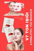 QNİAY V7 TonIşıgı One Toning Light Sticking Maske Anında Aydınlatıcı 1adet 30ml Vitamin Maskesi Evde Bakım thumbnail 1