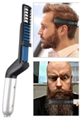 QNİAY Elektrikli Sakal Düzleştirici Sıcak Tarak Düzleştirici sakal tarağı Erkekler Isıtma Tarak Düz - 4