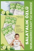 QNİAY Salatalık Özlü Nemlendirici Yüz Bakım Maskesi (1adet) 30ml Cucumber Face Mask Ev Ofis Cilt Yüz Bakım thumbnail 1