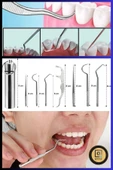 QNİAY Paslanmaz Çelik 7 Parça Metal Kutulu Protez Diş Tartar Temizleme Dental Ağız Bakım Set thumbnail 6