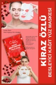 QNİAY Kiraz Çiçeği GQK Nem Bombası Canlandırıcı Kuru Ciltlere (1adet)Yüz Bakım Maskesi Evde Bakım - 1