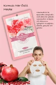 QNİAY Kırmızı Nar Yüz Bakım Maskesi Yüksek Nemli Kuru Ciltler 1 adet 30 ml Nar Özlü Maske Evde Yüz Bakım thumbnail 4