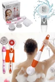 QNİAY 5 Parça Vücut Fırçaları Duş Temizleme Masaj Fırçası Çok Fonksiyonlu Fırça Spa Su Geçirmez Küvet Duş thumbnail 7