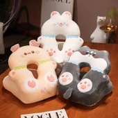 Buz İpek Lateks Uykucu Yastık - Kedi - 30x28cm - 8