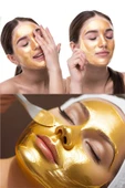 QNİAY 24k Altın Ve Kolajenli 20g Aydınlatıcı Onarmaya Yardımcı Gece Uyku Maskesi 1 Adet Sürülebilir Maske thumbnail 2