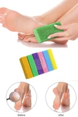QNİAY Cilt Topuk Taşı 3 Adet Topuk Kazıyıcı Poza Peeling Banyo Pedikür Manikür Nasır Doğal Ayak Bakımı - 1