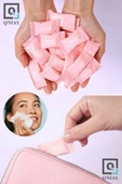 QNİAY 10 Adet Sıkılaştırılmış Seyahat Yüz & Makyaj Temizleme Mendili Yüz Temizleme Havlusu Makyaj Temizle thumbnail 1