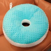 Bubble Peluş Koltuk Minderi - Mavi - 80cm - 4