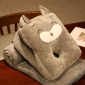 Çizgi Film Hayvan Şekerleme Yastığı - Hamster - 35x28x15cm - 1