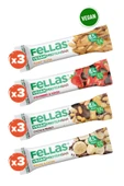 Fellas Vegan Protein Bar 40g Karma Kutu 12 Adet (4 ÇEŞİT) - 1