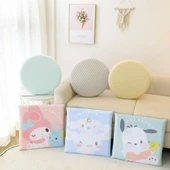 Kristal Hafızalı Köpük Buz İpek Yuvarlak Cinnamoroll Minder 40x40x5cm - 5