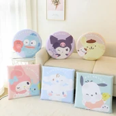 Kristal Hafızalı Köpük Buz İpek Yuvarlak Cinnamoroll Minder 40x40x5cm - 2