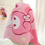 Sanrio Dondurma Serisi Plaj Havlusu - Sarı - 70x140cm - 7