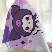 Sanrio Dondurma Serisi Plaj Havlusu - Mor - 70x140cm - 4