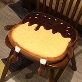 Tost Ekmeği U Şeklinde Yastık - Yanık Çarpık Gözlü Ekmek - 40cm - 6