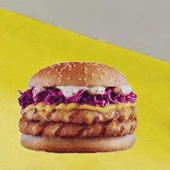 Yiyecek Desenli Battaniye - Lahana Burger - Küçük 90x70cm - 1