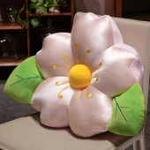 Çiçek Şeklinde İpek Yastık - Hanabira - 55cm - 12