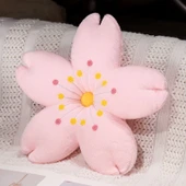 Çiçek Şeklinde İpek Yastık - Hanabira - 55cm - 10