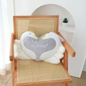 Kuğu Çift Peluş Yastık Kolye - 8*12cm thumbnail 2