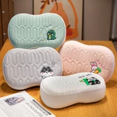 Buz İpek Lateks Yastık - Pembe Tavşan 30x20cm - 9