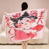 Nezha Desenli İnce Battaniye - 95x165cm - 9