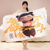 Shi Ji Niangniang Desenli İnce Battaniye - 95x165cm - 10