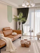 Çiçek Tasarımlı Peluş Minder - Kahverengi 40*40*10cm - 11