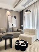 Çiçek Tasarımlı Peluş Minder - Siyah 40*40*10cm - 5