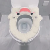 Köpek Balığı Klozet Kapak Pedi - Mor - 4