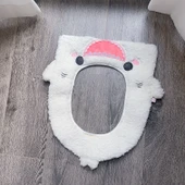 Köpek Balığı Klozet Kapak Pedi - Mor - 11