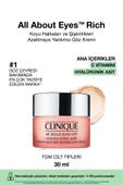 CLİNİQUE All About Eyes Rich™ Hyalüronik Asit Ve Kafein Içeren Yoğun Göz Kremi 30ml | Şişkinlik Ve Koyu Halka - 1