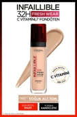 L'OREAL PARİS L'oréal Paris Infaillible 32h Fresh Wear C Vitaminli Fondöten - 145 Rose Beige - 1